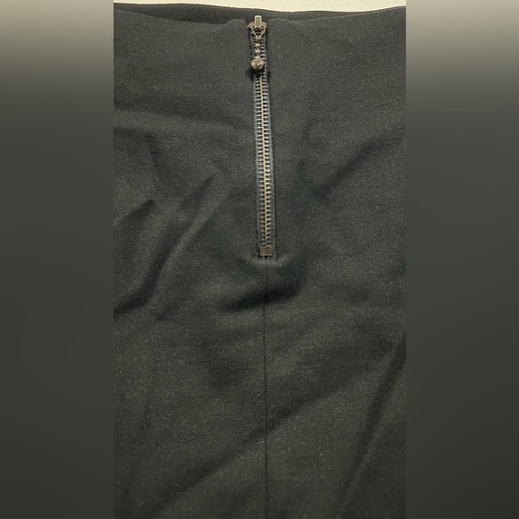 Alfani Black Skirt Faux Leather Front Panel 10P - Picture 6 of 6